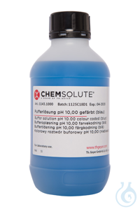 Pufferlösung pH 10.00 (±0.01/25 °C) gefärbt (blau) (rückführbar auf SRM von...