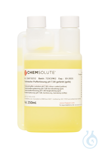 Technische Pufferlösung pH 7.00 gefärbt  (gelb) (±0.02/25 °C) (Twin Neck....