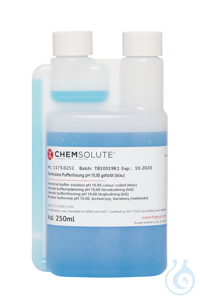 Technische Pufferlösung pH 10.01 gefärbt  (blau) (±0.02/25 °C) (Twin Neck....
