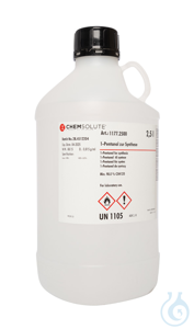 1-Pentanol zur Synthese (min. 98.0 %)  VE=2.5 l 1-Pentanol zur Synthese (min....