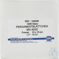 Pergamentblättchen MN 40/25 Format: 12x12 cm. VE=1000  VE=1000 Stück...