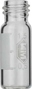 1.5 mL Gewindeflasche N 10 Außendurchmesser: 11.6 mm. Außenhöhe: 32 mm klar....