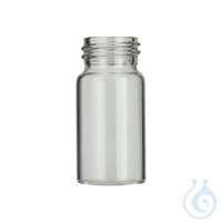 Gewindeflaschen N 24. 20ml flacher Boden. klar VE=100  VE=1 Stück...