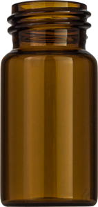 20 mL Gewindeflasche N 24 Außendurchmesser: 27.5 mm. Außenhöhe: 57 mm braun....