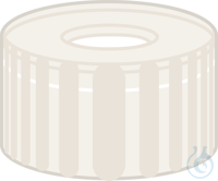 N 9 PP Schraubkappe. farblos. Loch PTFE virginal. weiß Härte: 53° shore D...