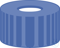 N 9 PP Schraubkappe. blau. Loch PTFE virginal. weiß Härte: 53° shore D...