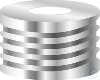 N 18 Magnetische Schraubkappe. silber. Loch Silikon weiß/PTFE blau Härte: 45°...