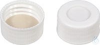 N 24 PP Schraubkappe (bonded). weiß. Loch Silikon weiß/PTFE beige Härte: 45°...
