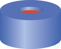 N 11 PE Schnappringkappe. blau. Loch Red Rubber/FEP farblos Härte: 45° shore...