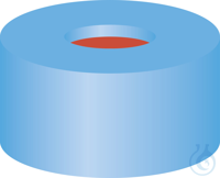 N 11 PE Schnappringkappe. weich. hellblau. Loch Red Rubber/FEP farblos Härte:...