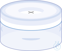 N 11 PE Schnappringkappe. transparent. Loch Silikon weiß/PTFE...