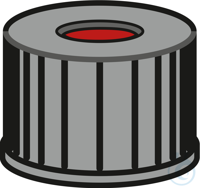 N 8 PP Schraubkappe. schwarz. Loch PTFE rot/Silikon weiß/PTFE rot Härte:...