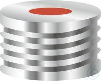 N 18 Magnetische Schraubkappe. silber. Loch Red Rubber/TEF farblos Härte: 45°...