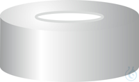 N 20 Aluminium Bördelkappe. silber. Loch Silikon weiß / PTFE beige Härte: 40°...