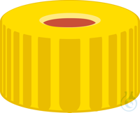 N 9 PP Schraubkappe. gelb. Loch Red Rubber/FEP farblos Härte: 45° shore A...