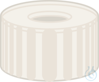 N 9 PP Schraubkappe. farblos. Loch  VE=100 Stück N 9 PP Schraubkappe....