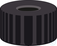 N 9 PP Schraubkappe. schwarz. Loch  VE=100 Stück N 9 PP Schraubkappe....