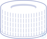 N 24 PP Schraubkappe. weiß. Loch Silikon weiß/PTFE beige Härte: 45° shore A...