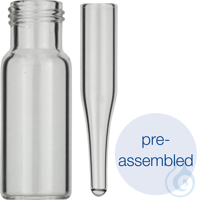Vormontierte Flaschen-Einsatz-Kombination aus: 702282: 1.5 mL Gewindeflasche...