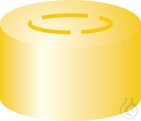 N 13 Aluminium Mittelabrißkappe. gold Butyl dunkelgrau/zentrische...