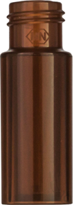 PP Gewindeflasche N 9 Außendurchmesser: 11.6 mm. Außenhöhe: 32 mm braun. mit...