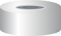 N 20 Aluminium Bördelkappe. silber. Loch Butyl dunkelgrau/zentrische...