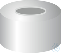 N 11 Aluminium Bördelkappe. silber. Loch PTFE grau/Butyl beige/PTFE grau...