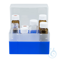 Behälter für Probengläser (16 Pos.) 130x130x102 mm für Probengläser N 24...