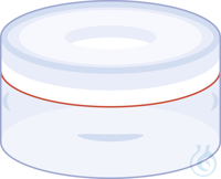 N 11 PE Schnappringkappe. farblos. Loch Silikon weiß/PTFE rot Härte: 45°...