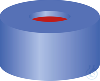 N 11 PE Schnappringkappe. blau. Loch PTFE rot/Silikon weiß/PTFE rot Härte 50°...