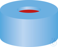 N 11 PE Schnappringkappe. weich. hellblau. Loch PTFE rot/Silikon weiß/PTFE...