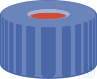 N 9 PP Schraubkappe. blau. Loch Red Rubber/FEP farblos Härte: 45° shore A...