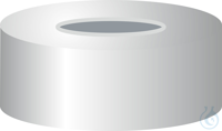 N 20 Aluminium Bördelkappe. silber. Loch Butyl hellgrau/PTFE dunkelgrau...