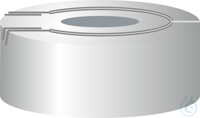 N 20 Aluminium Überdruck-Sicherheitskappe. silber. Loch Butyl hellgrau/PTFE...