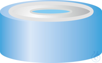 N 20 Bimetall Bördelkappe. blau/silber. Loch Silikon blau transparent/PTFE...