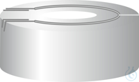 N 20 Aluminium Überdruck-Sicherheitskappe. silber. Loch Silikon weiß/PTFE...