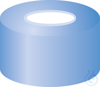 N 11 Aluminium Bördelkappe. blau. Loch Silikon weiß/PTFE rot Härte: 45° shore...