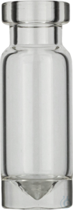 1.1 mL Rollrandflasche N 11 Außendurchmesser: 11.6 mm. Außenhöhe: 32 mm klar....