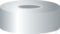 N 20 Magnetische Bördelkappe. silber. 8 mm Loch Butyl hellgrau/PTFE...