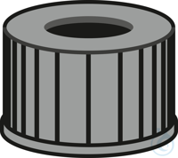 N 13 PP Schraubkappe. schwarz. Loch  VE=100 Stück N 13 PP Schraubkappe....