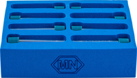 MN Bead Tube Holder 5 mL (1) Blue rubber-foam adapter for processing 8x 5 mL...