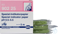 Spezial-Indikatorpapier pH 0.5-5.5 Testpapier - Nachfüllpackung à 3 Rollen -...