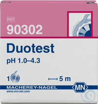 DUOTEST pH 1.0 - 4.3 Rolle à 5 m Länge. Breite: 10 mm  VE=1 Roll DUOTEST pH...