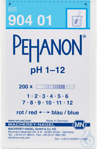 PEHANON pH 1.0 - 12.0 Dose à 200 Streifen 11 x 100 mm Mindestmenge: 2...