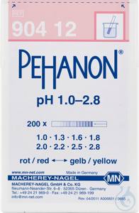 PEHANON pH 1.0 - 2.8 Dose à 200 Streifen 11 x 100 mm  VE=200 Strip PEHANON pH...