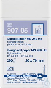 Kongopapier MN 260 HE Packung à 200 Streifen 20 x 70 mm  VE=200 Strip...
