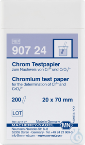 Chrom Testpapier Testpapierstreifen 20 x 70 mm Pg. à 200 Bestimmungen  VE=200...