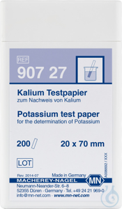 Kalium Testpapier Testpapierstreifen 20 x 70 mm Pg. à 200 Bestimmungen  VE=1...
