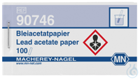 Bleiacetatpapier Heftchen 10 x 75 mm Pg. à 100 Bestimmungen  VE=100 Strip...