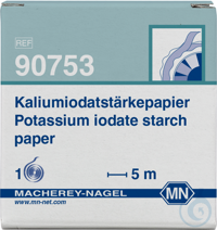 Kaliumiodatstärkepapier Testpapierrolle 5 m Länge. 7 mm Breite  VE=1 Roll...